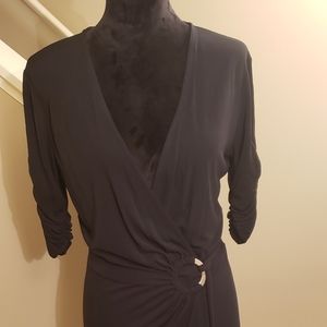 Express Wrap cocktail dress.